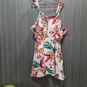 Floral print mini dress
